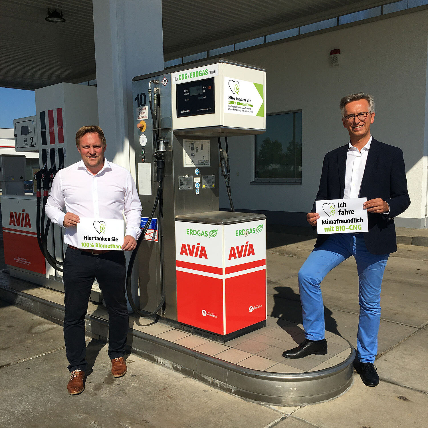 Bio-CNG an der AVIA, Dreichlingerstraße
